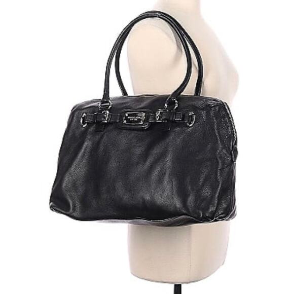 Michael Kors Large Weekender Tote Bag Black Pebbled Leather - Picture 13 of 13